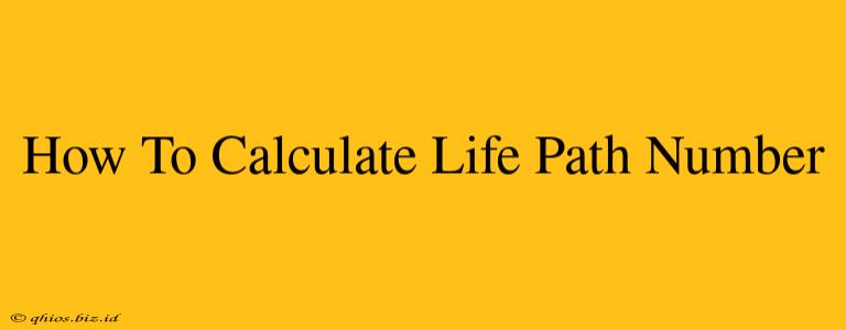 How To Calculate Life Path Number