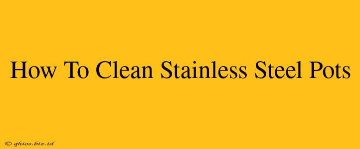 How To Clean Stainless Steel Pots