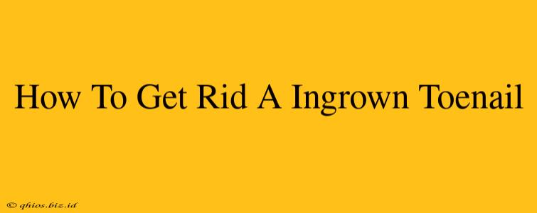 How To Get Rid A Ingrown Toenail