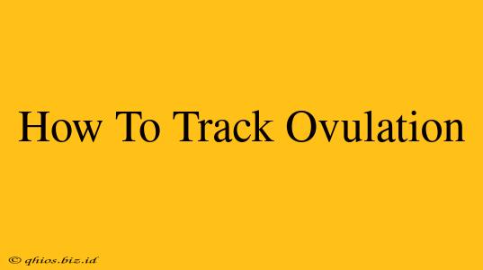How To Track Ovulation